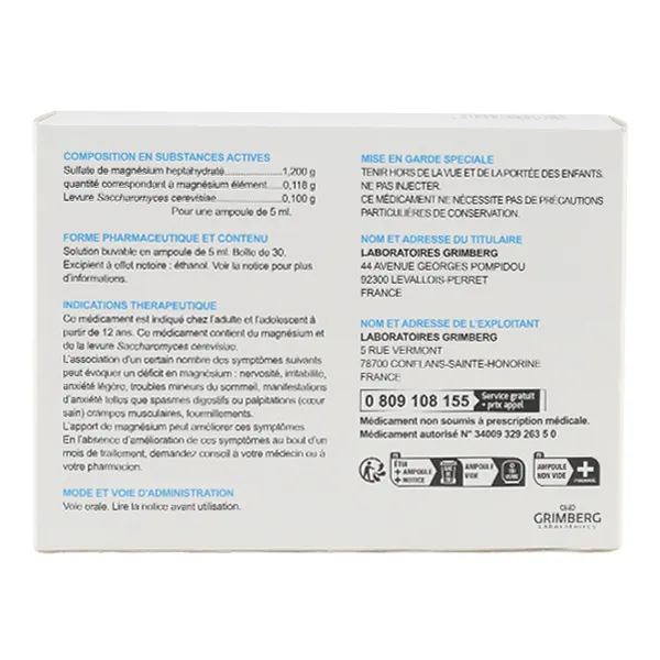 Spasmag solution buvable ampoules