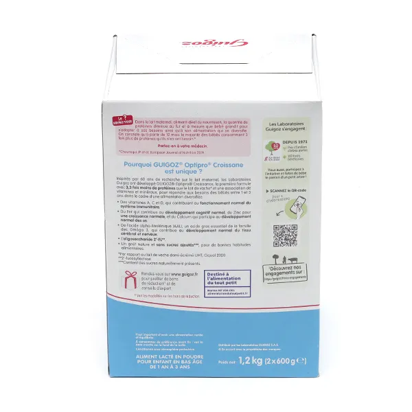 Guigoz Optipro Croissance lait 3ème âge