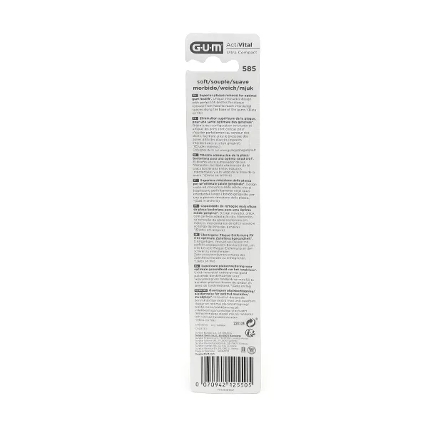 Gum Activital brosse à dents souple ultra compacte