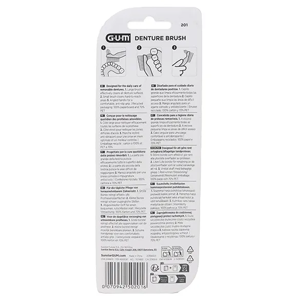 Gum brosse pour prothèse dentaire