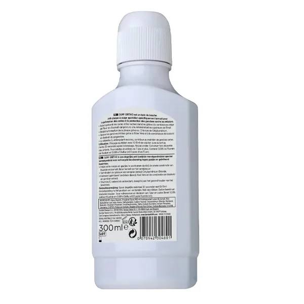 Gum Ortho Bain de bouche anti-plaque