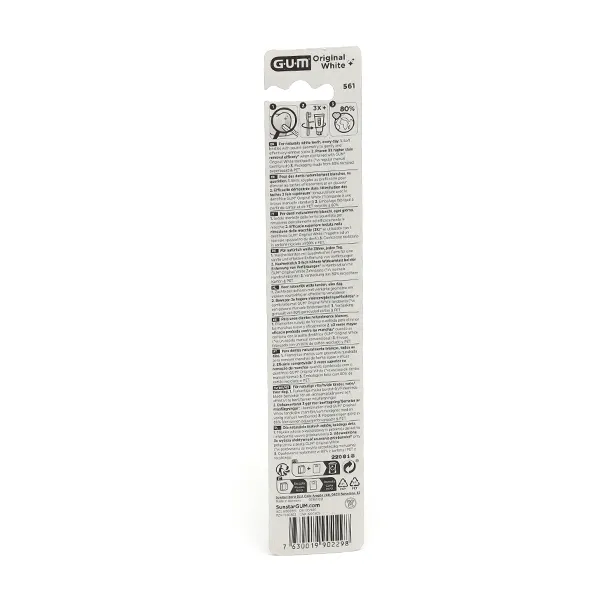 Gum Original White brosse à dents souple