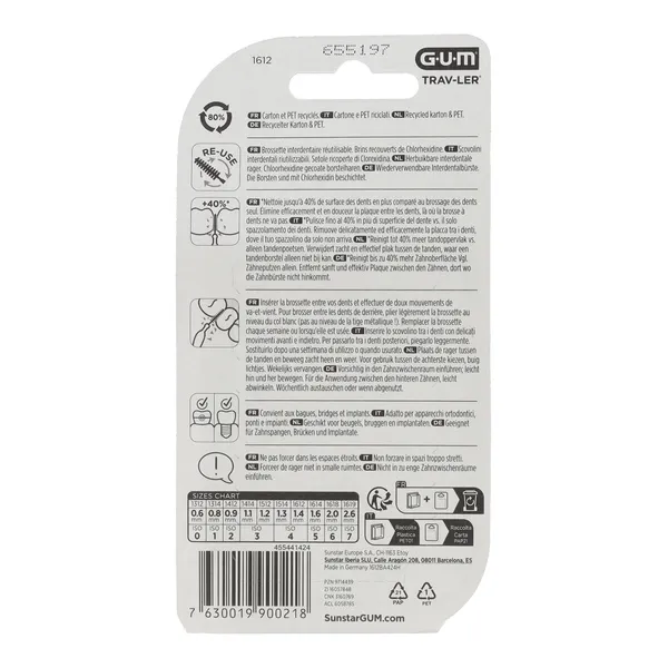 Gum Trav-Ler brossette interdentaire cylindrique