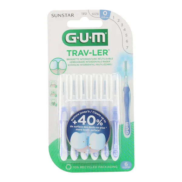 Gum Trav-Ler brossette interdentaire cylindrique