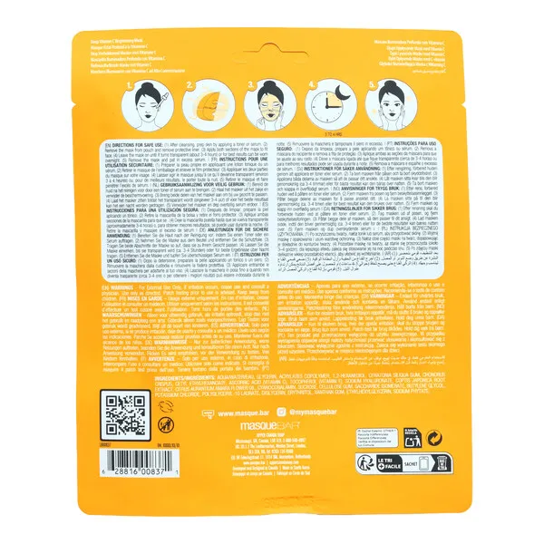 Masque BAR masque hydrogel profond à la vitamine C