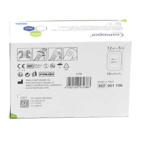 Hartmann Cosmopor silicone pansement adhésif siliconé