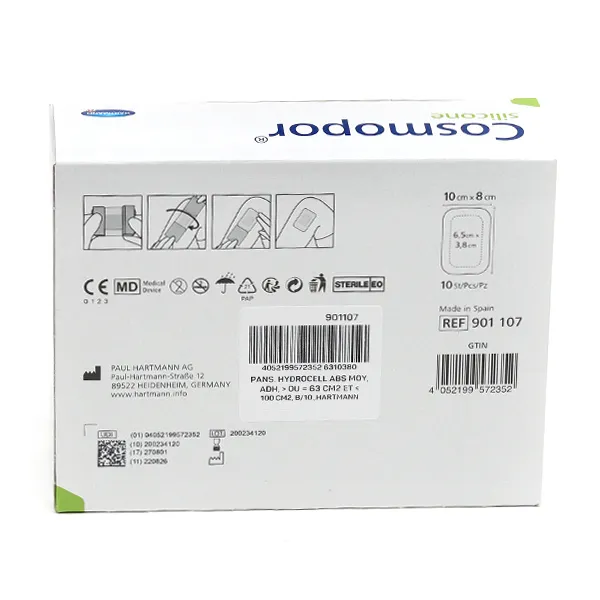 Hartmann Cosmopor silicone pansement adhésif siliconé