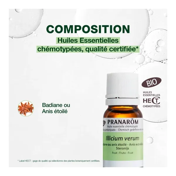 Pranarom huile essentielle Badiane Bio