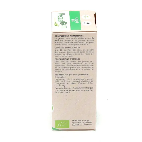 Herbalgem Chêne Concentré de bourgeons bio