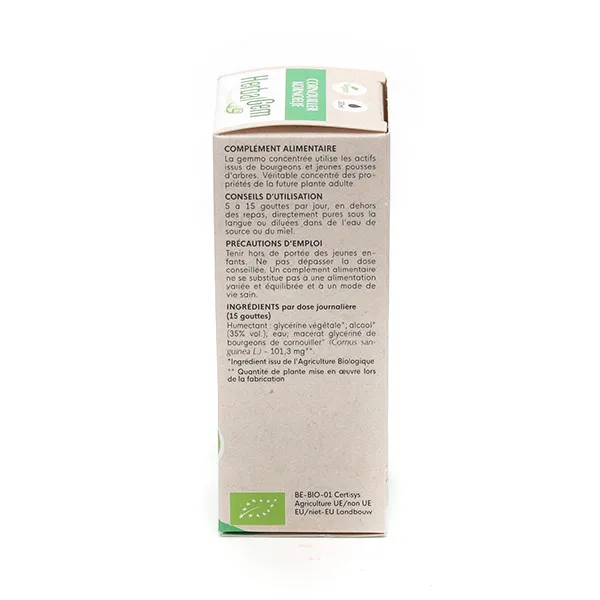 HerbalGem Cornouiller Concentré de bourgeons bio