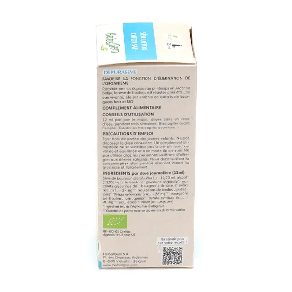 HerbalGem Sève Détox bio solution buvable