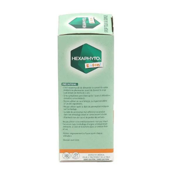 Hexaphyto Sirop Toux et gorge enfant
