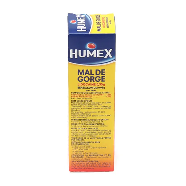 Humex Mal de Gorge collutoire citron