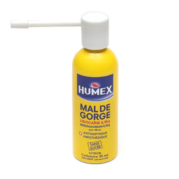 Humex Mal de Gorge collutoire citron