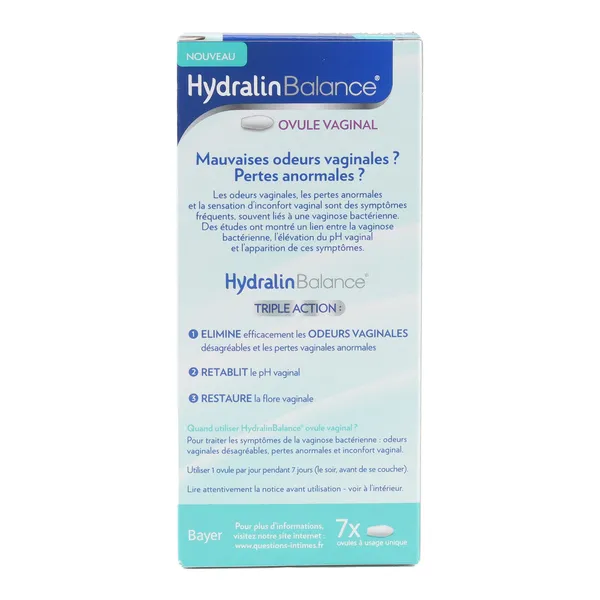 Hydralin Balance ovule vaginal