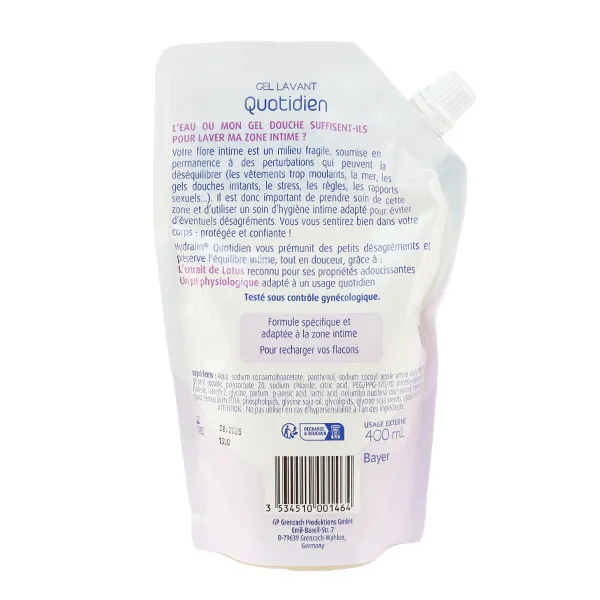 Hydralin Quotidien gel lavant intime