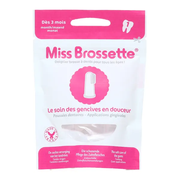Miss Brossette doigtier brosse à dents