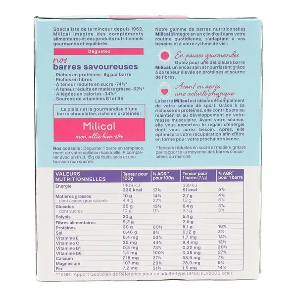 Milical Barre Hyperprotéinée