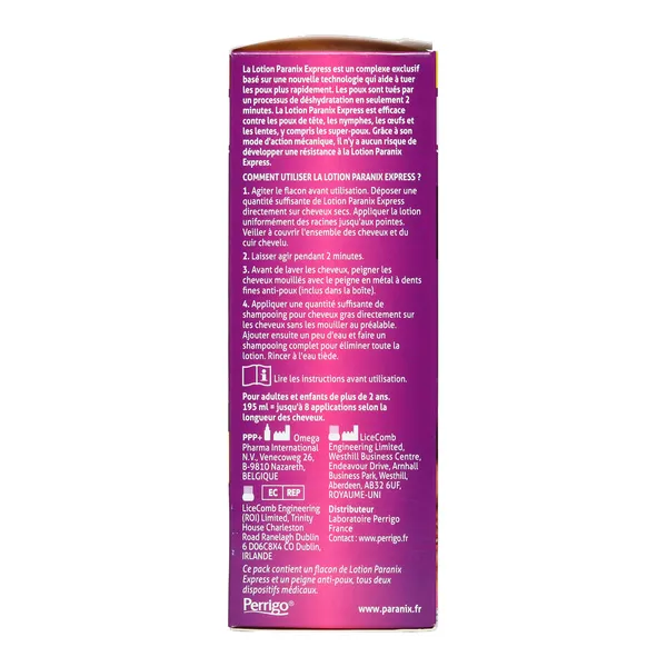 Paranix Express Lotion anti poux + peigne