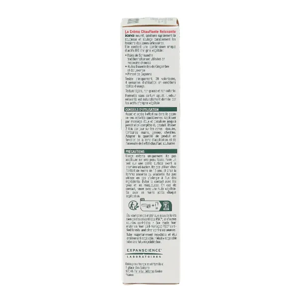 Iana Articulations Crème chauffante relaxante