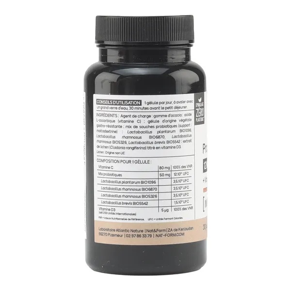 Nat et Form Probiotiques Immunité gélules