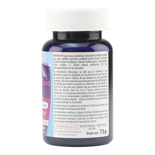 Forté Nuit Mélatonine 1900 gummies