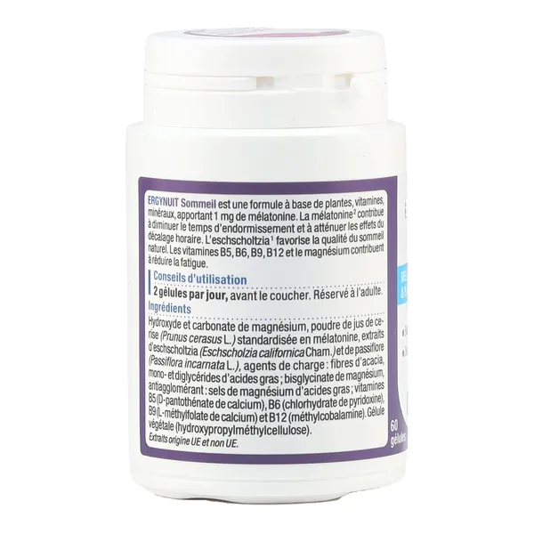 Nutergia Ergynuit Sommeil 1mg gélules