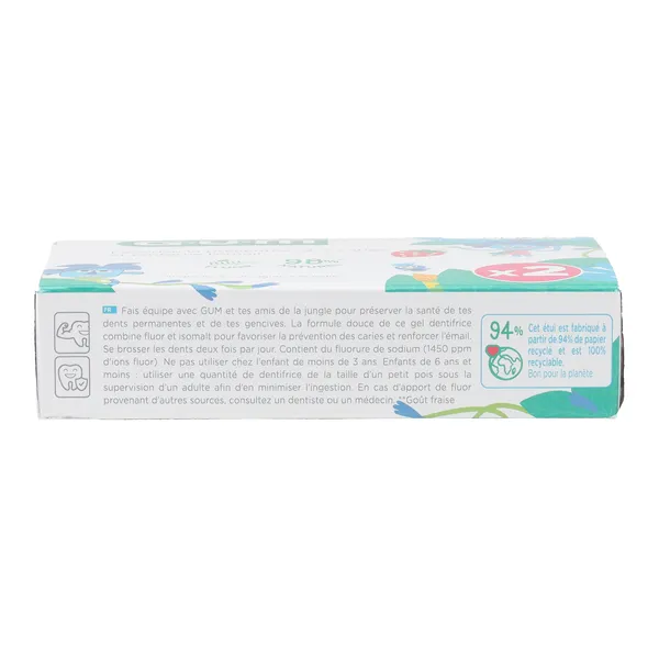 Gum Junior Gel dentifrice goût fraise