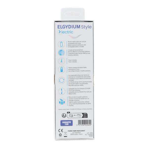 Elgydium style Electric brosse à dents électrique