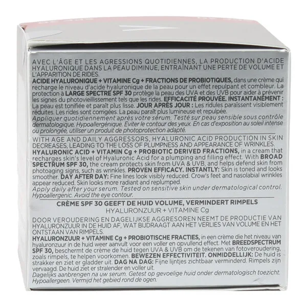 Vichy Liftactiv HA crème repulpante anti rides SPF 30
