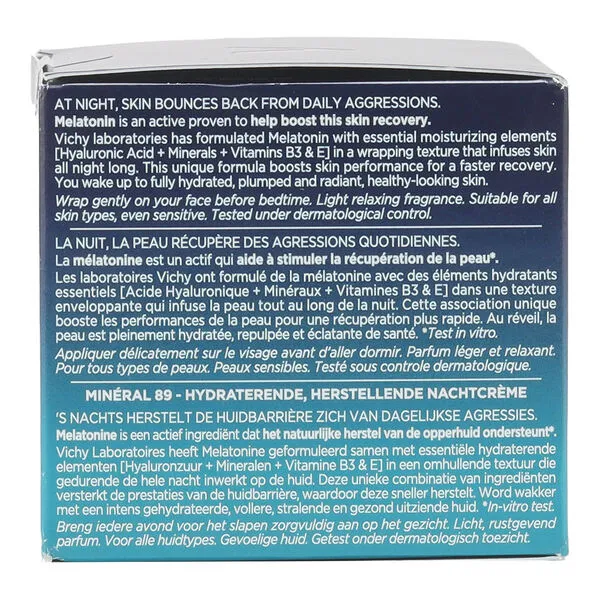 Vichy Minéral 89 crème hydratante récupération nuit