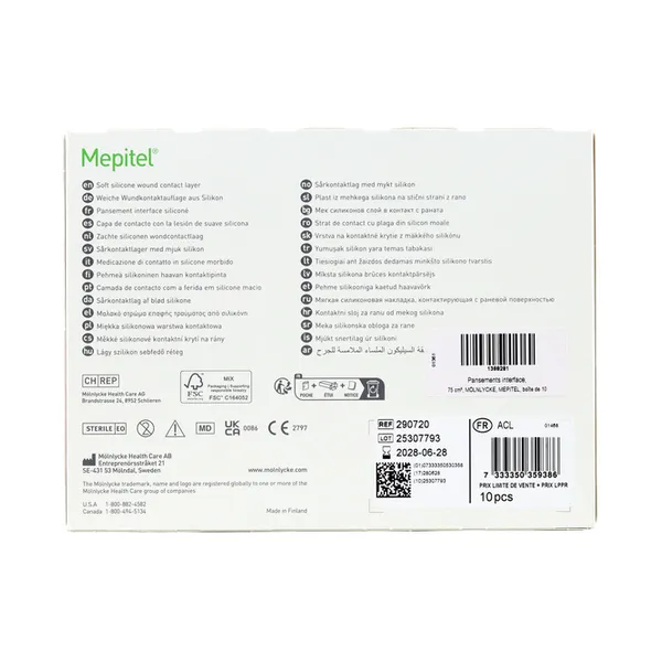 Mepitel pansement siliconé
