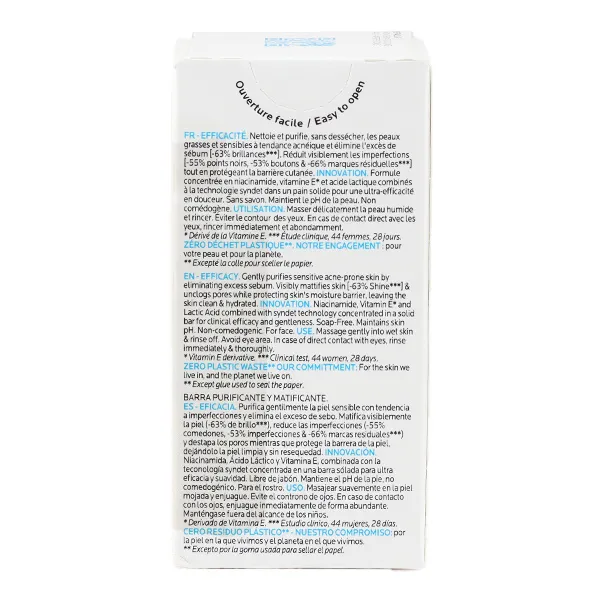 La Roche Posay Effaclar pain dermatologique anti imperfections