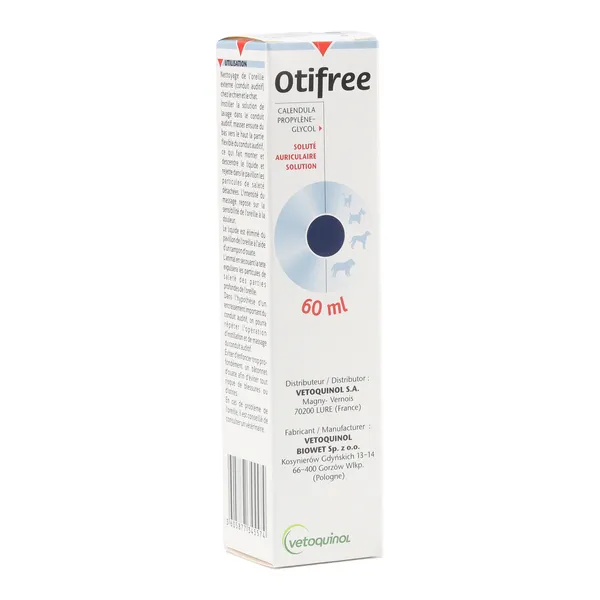 Otifree Solution auriculaire Chien et Chat