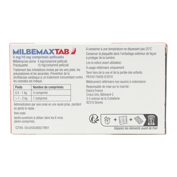 Milbemax Chat comprimé vermifuge