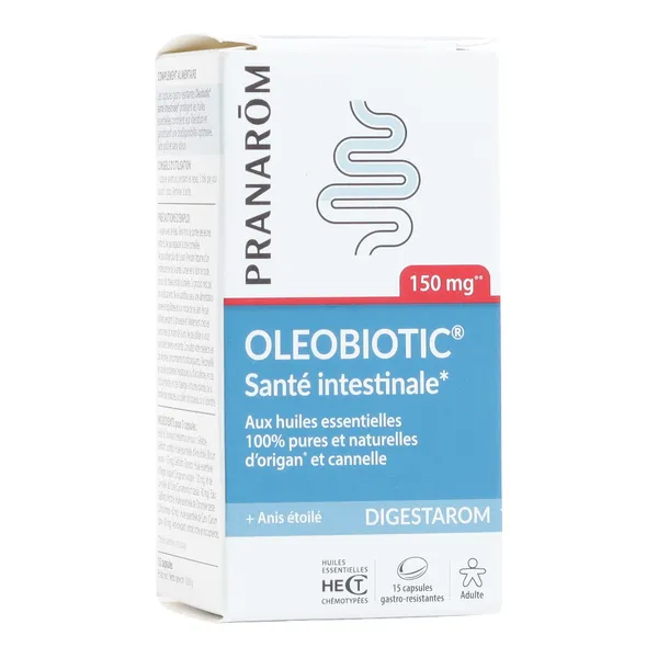 Pranarom Digestarom Oleobiotic Santé intestinale capsules