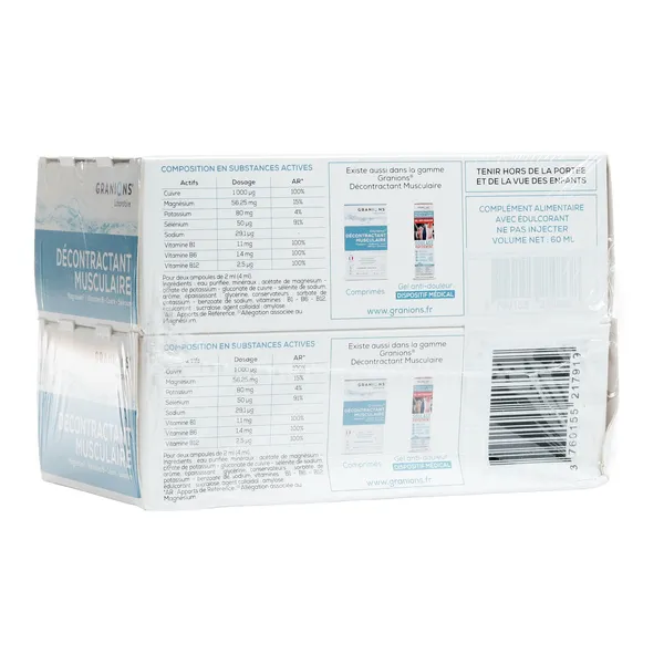 Granions Décontractant Musculaire ampoules