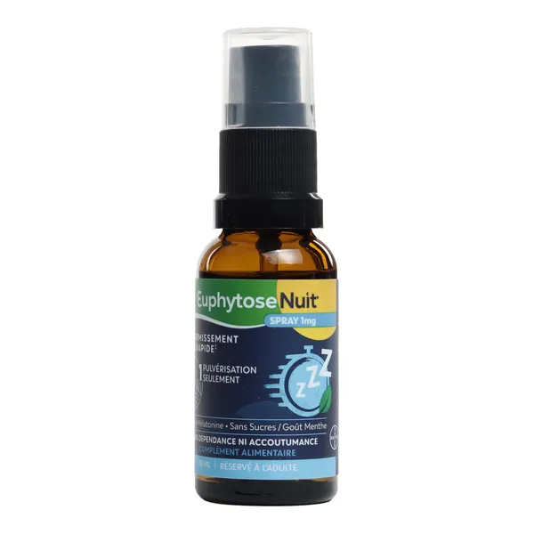 Euphytose Nuit spray mélatonine 1 mg