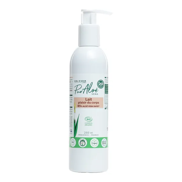 Pur Aloé lait plaisir du corps aloé vera natif 85%