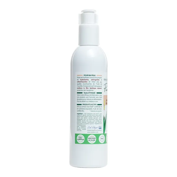 Pur Aloé lait plaisir du corps aloé vera natif 85%