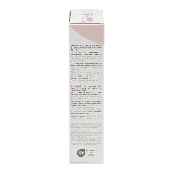 Saforelle Culotte menstruelle Premières règles