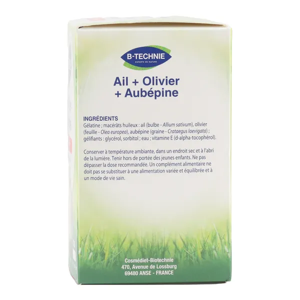 Biotechnie Ail Olivier Aubépine capsules