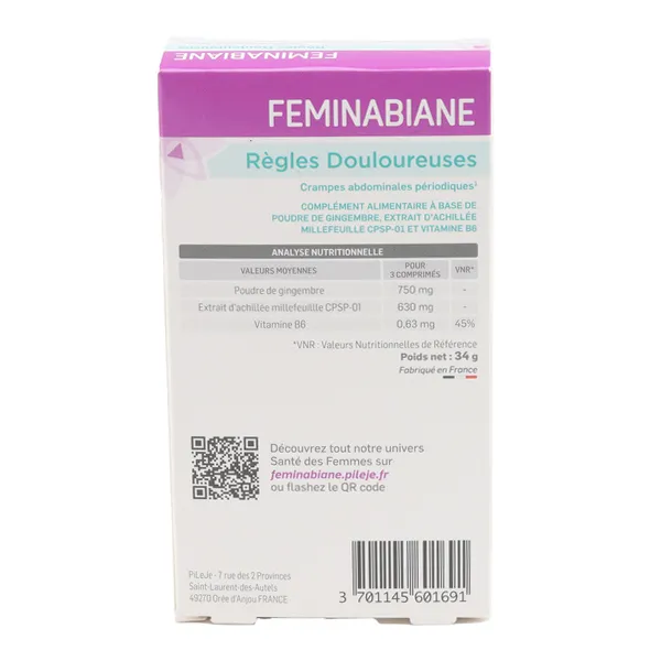 PileJe Feminabiane Règles douloureuses comprimé