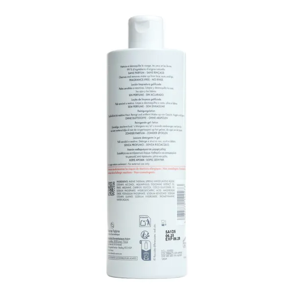 Avène lotion nettoyante gélifiée