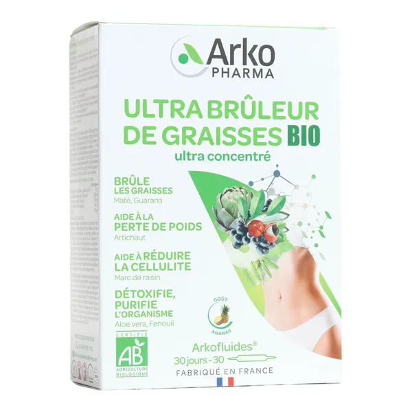 Arkofluides ultra brûleur de graisses bio ampoules