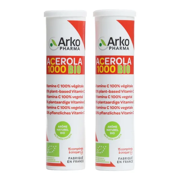 Azinc Acerola 1000 Bio comprimés à croquer
