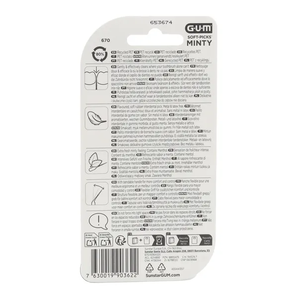 Gum Soft Picks 40 bâtonnets interdentaires