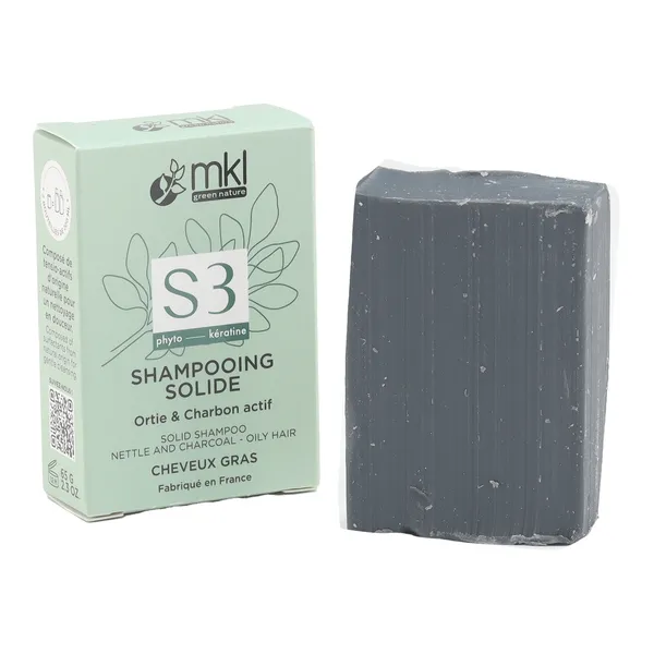 MKL Shampooing Solide Ortie & Charbon actif