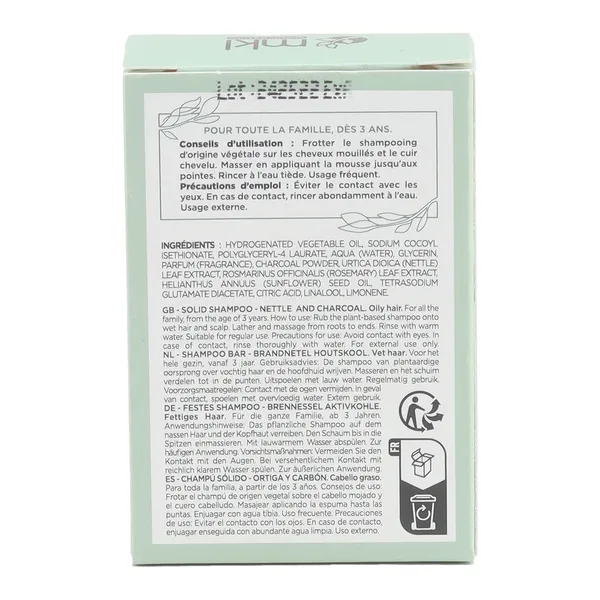MKL Shampooing Solide Ortie & Charbon actif