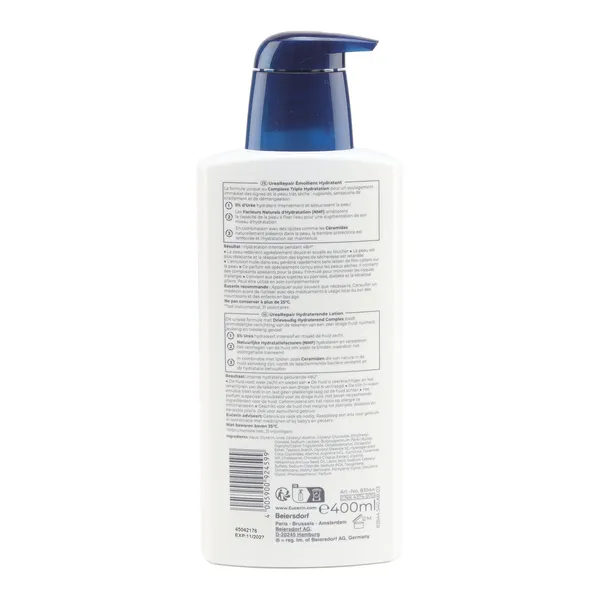 Eucerin UreaRepair 5 % d'urée émollient hydratant parfumé